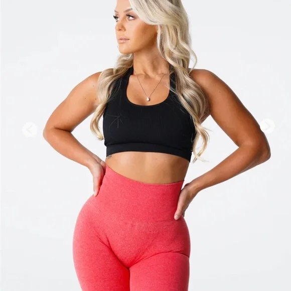 Brown Limitless Ribbed Seamless Halter Bra - Picture 5 of 5